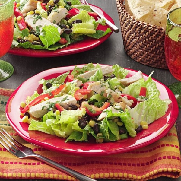 Chicken and black bean salad