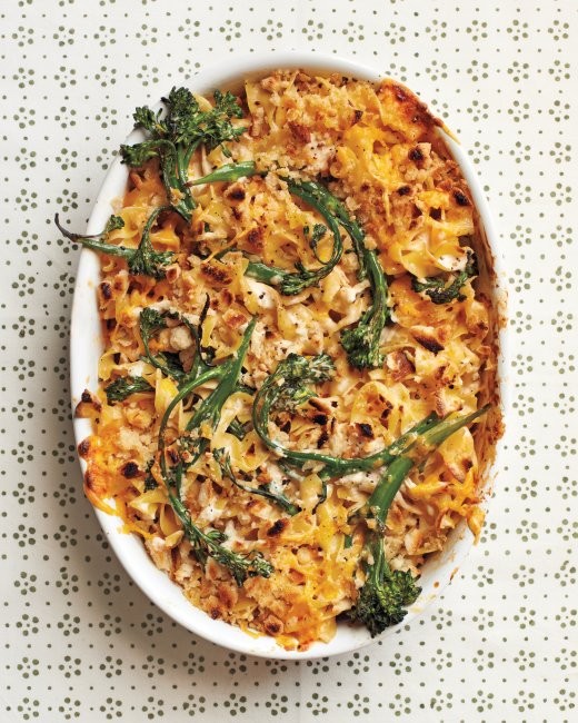 Chicken-and-broccolini mac and cheese