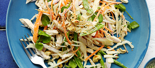 Chicken and cashew salad