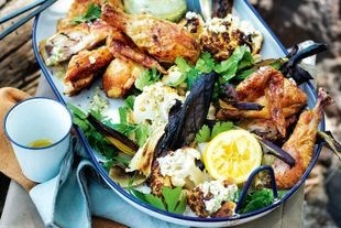 Chicken and cauliflower with Parmesan vinaigrette