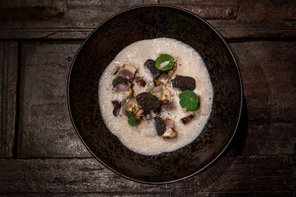 Chicken and chestnut shorba