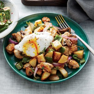 Chicken and chile hash