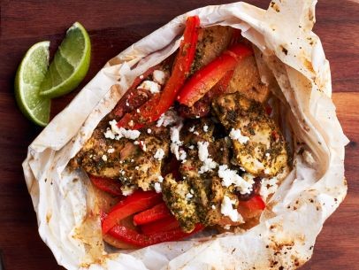 Chicken and chorizo packets