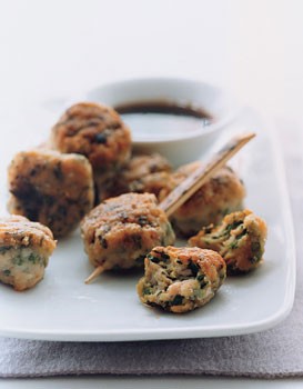Chicken and cilantro bites