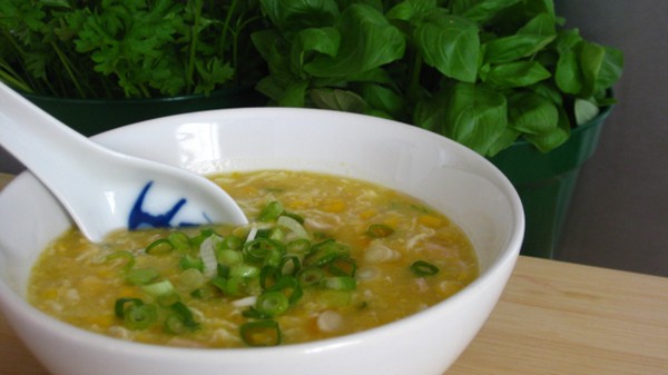 Chicken and corn soup