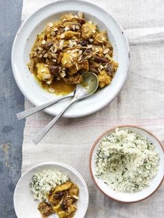 Chicken and date tagine with cauliflower couscous