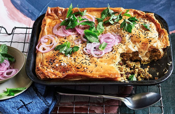 Chicken and egg pastia