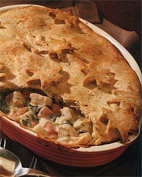 Chicken and fall vegetable pot pie