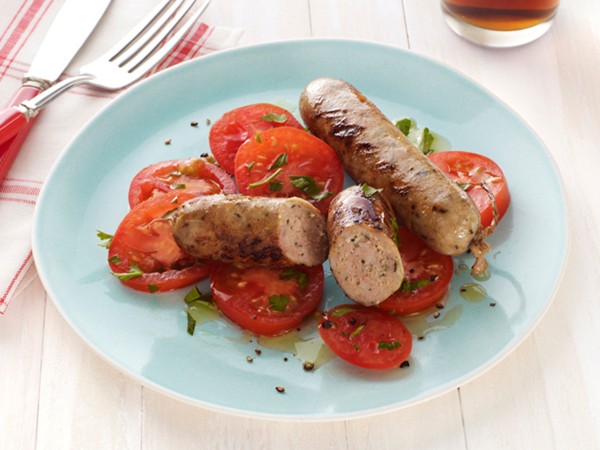 Chicken and feta sausage