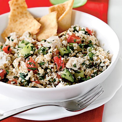 Chicken and feta tabbouleh
