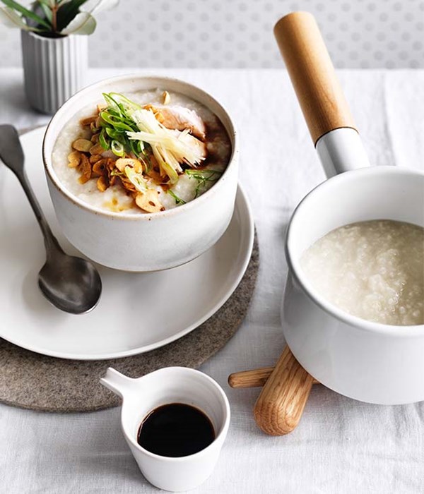 Chicken and ginger congee