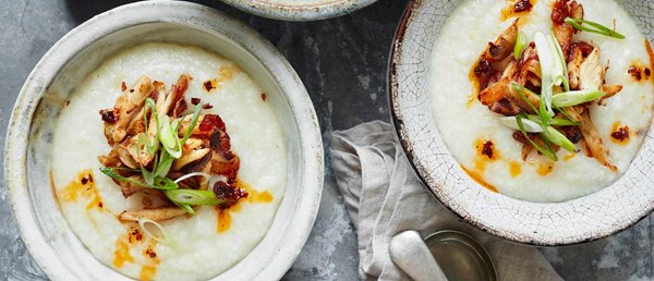 Chicken and ginger congee