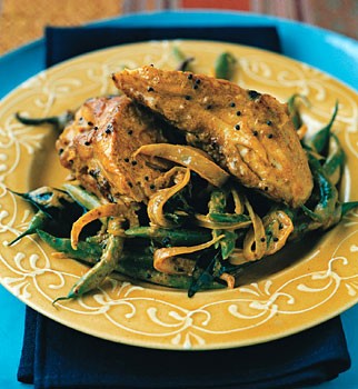 Chicken and green bean coconut curry