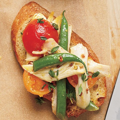 Chicken and green bean salad