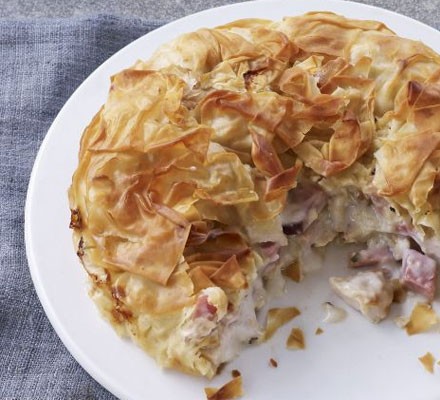 Chicken and ham pie