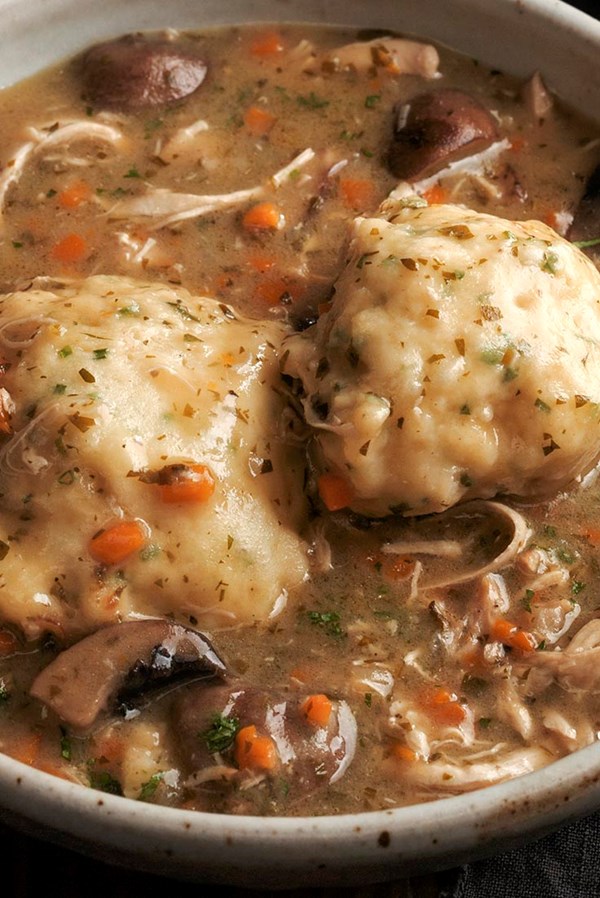 Chicken and herb dumplings