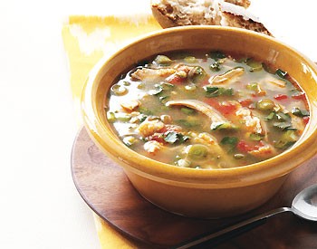 Chicken and hominy soup