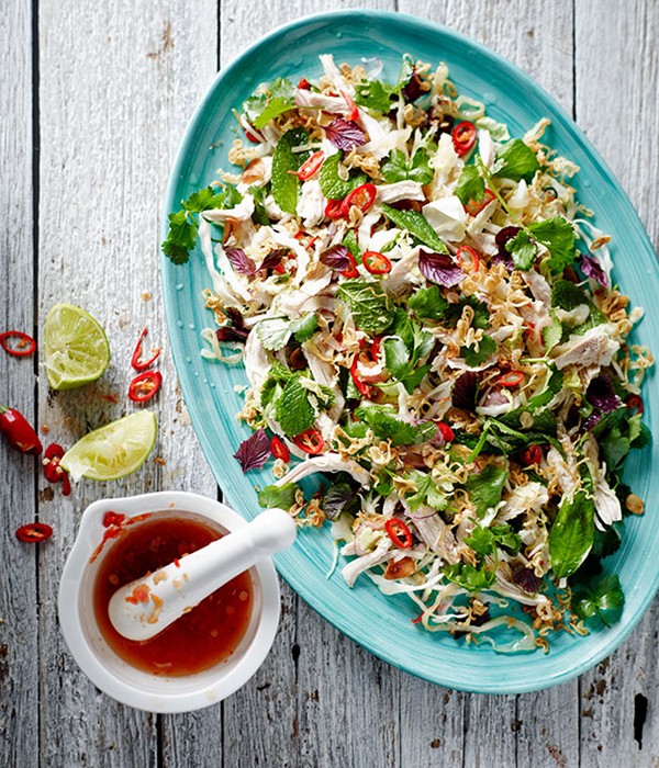 Chicken and jellyfish salad