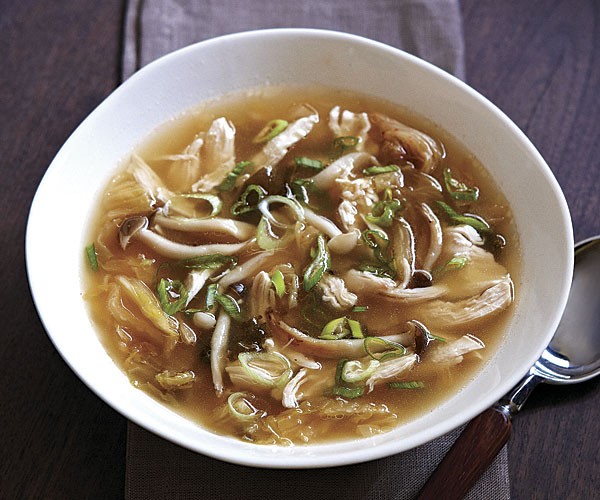 Chicken and kimchi soup