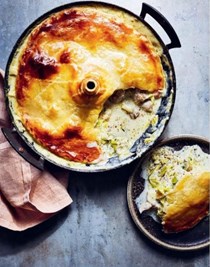 Chicken and leek pot pie