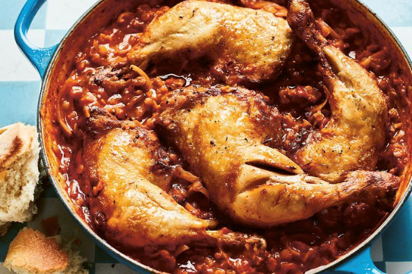 Chicken and lentil casserole