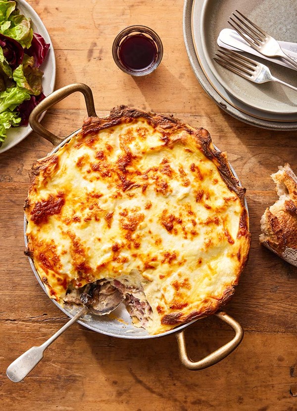 Chicken and mushroom lasagne 
