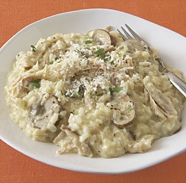 Chicken and mushroom risotto