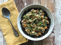 Chicken and mushroom stew