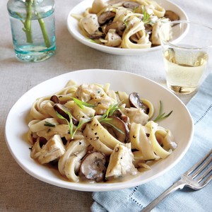 Chicken and mushroom Stroganoff