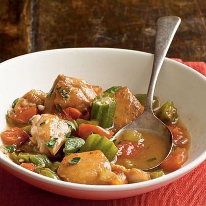 Chicken and okra stew