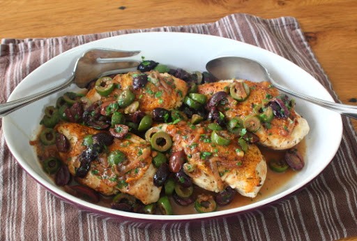 Chicken and olives – shaken and stirred