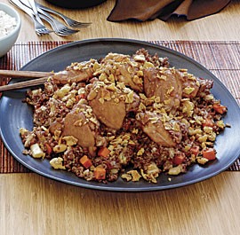 Chicken and parsnip pulao