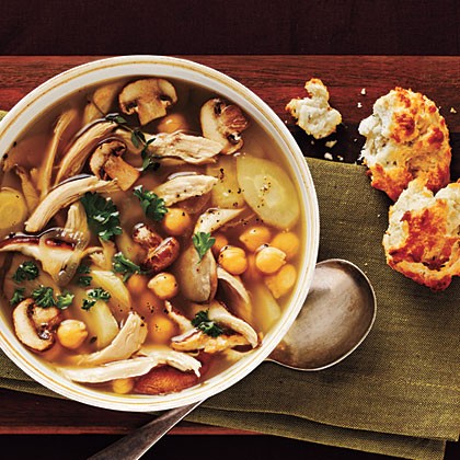 Chicken and parsnip soup