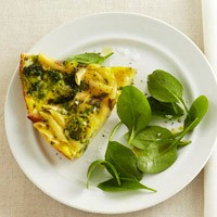 Chicken and pasta frittata