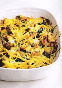 Chicken and pasta pie