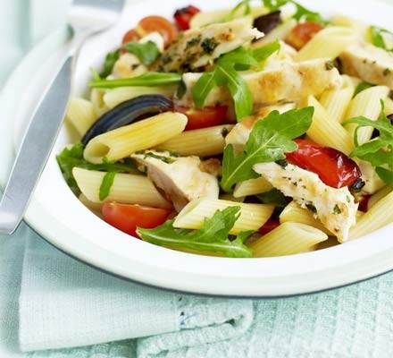 Chicken and pasta salad