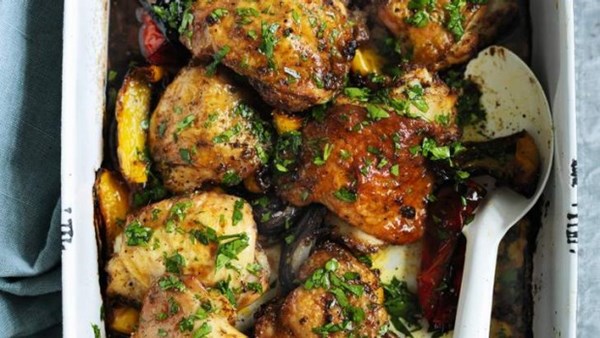 Chicken and peppers