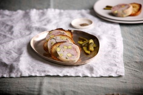 Chicken and pistachio terrine
