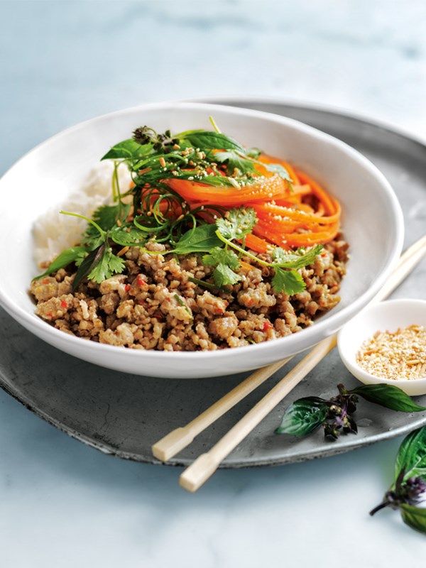 Chicken and pork larb