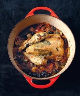 Chicken and ratatouille