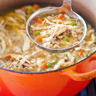 Chicken and rice soup