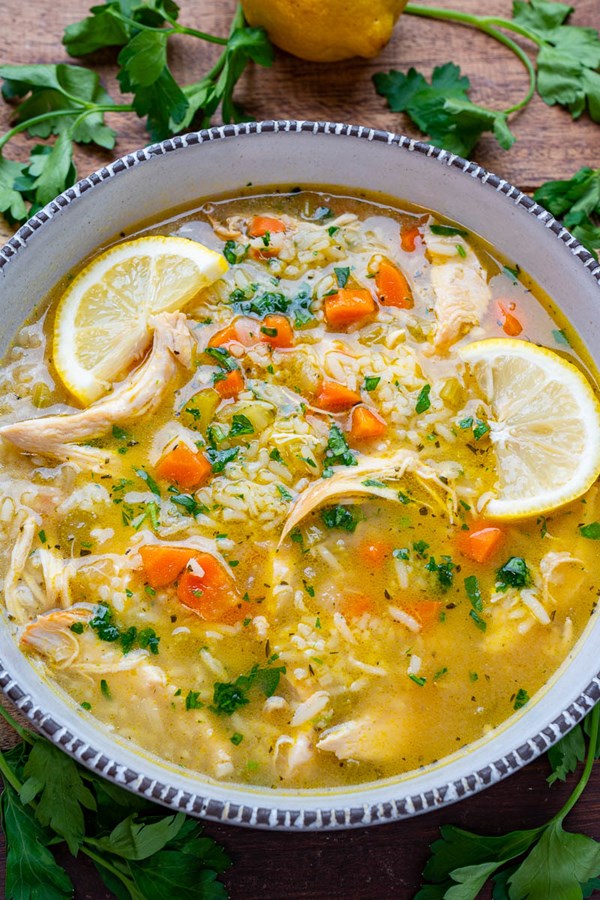 Chicken and rice soup