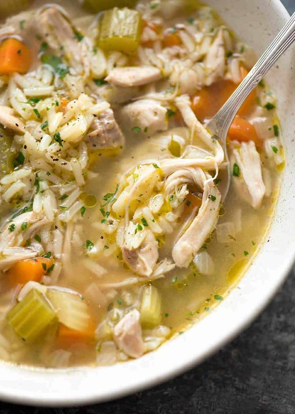 Chicken and rice soup