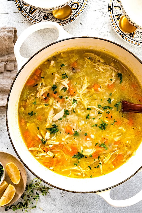 Chicken and rice soup