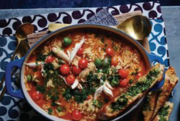 Chicken and risoni soup