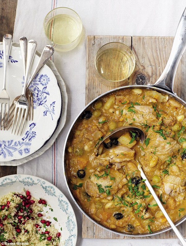 Chicken and root veg tagine