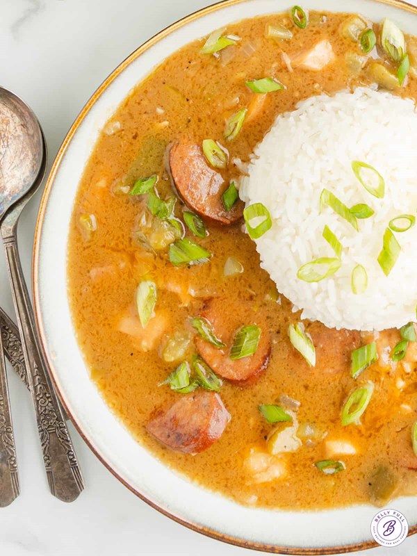 Chicken and sausage gumbo