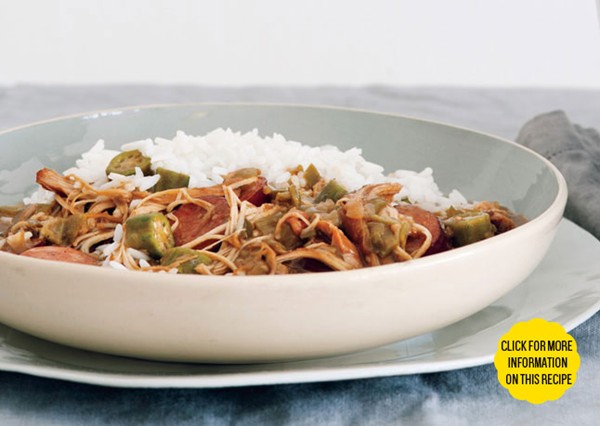 Chicken and sausage gumbo