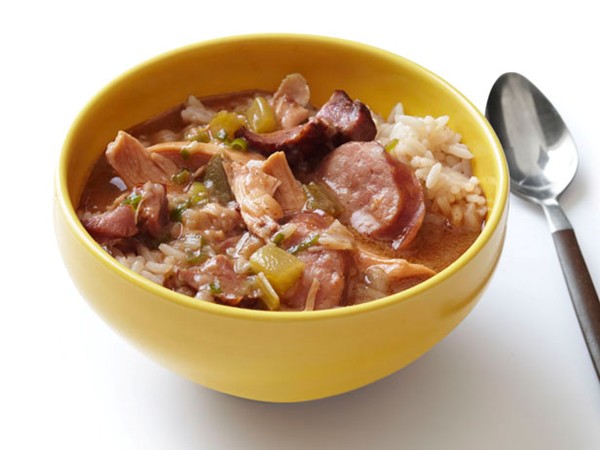 Chicken and sausage gumbo 