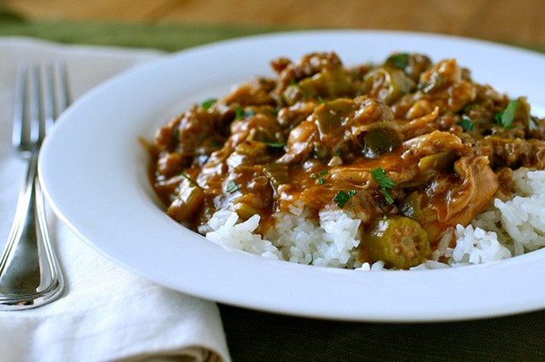 Chicken and sausage gumbo